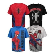 Marvel Spider-Man 4 Pack T-Shirts Toddler to Big Kid
