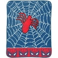 thumbnail image 1 of Marvel Spider-Man 46"x60" Throw Blanket Blue/Red, 1 of 3