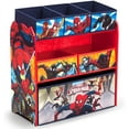 thumbnail image 1 of Marvel Spider-Man 6 Bin Design and Store Toy Organizer by Delta Children, Greenguard Gold Certified, 1 of 7