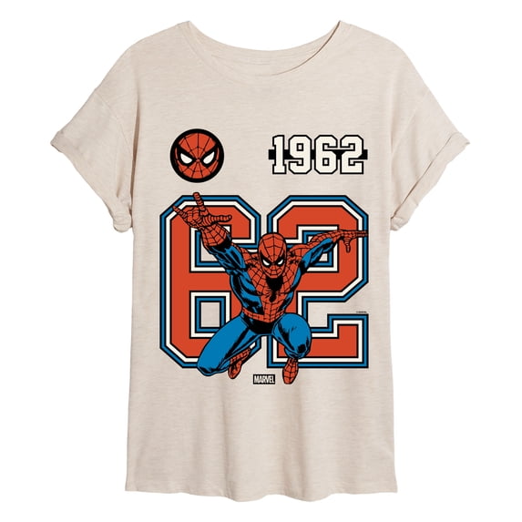 Marvel - Spider-Man 62 Jersey - Juniors Oversized Graphic T-Shirt