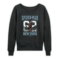 thumbnail image 1 of Marvel Spider-Man - 62 New York - Ladies French Terry Pullover Long Sleeve Shirt, 1 of 5