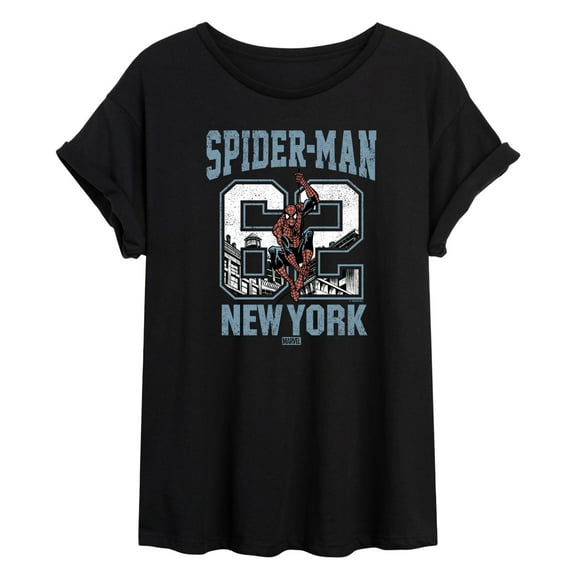 Marvel Spider-Man - 62 New York - Women's Oversized Graphic T-Shirt