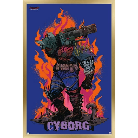 Marvel Spider-Man: Across The Spider-Verse - Cyborg Spider-Woman Wall Poster, 14.725" x 22.375" Framed