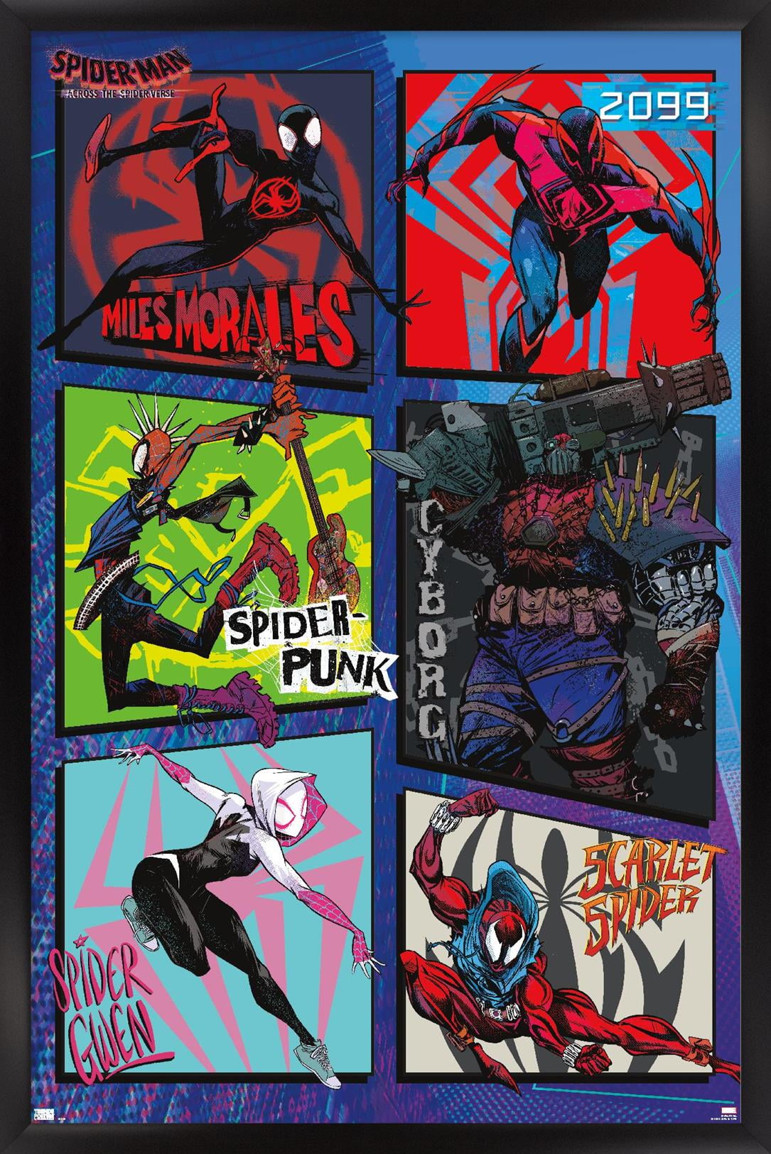 Trends International Marvel's Spider-Man 2 - Group Unframed Wall Poster  Print White Mounts Bundle 22.375 x 34