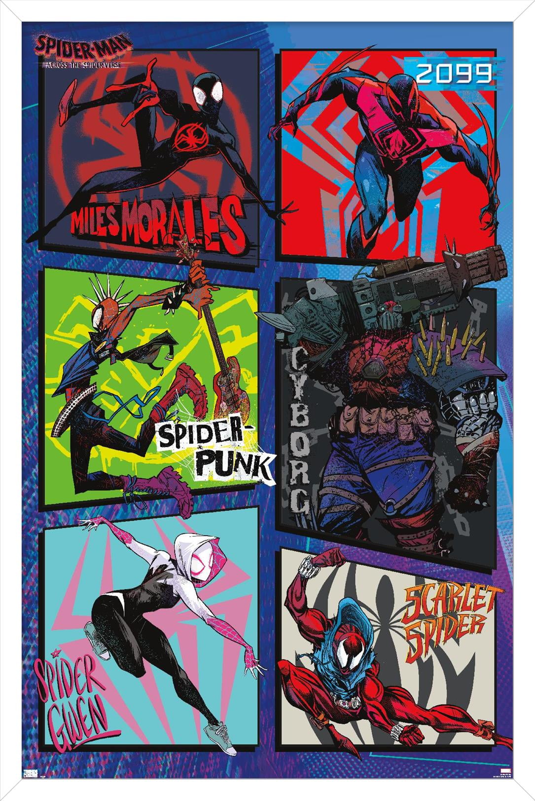 Trends International Marvel Spider-Man: Across The Spider-Verse - Masks One  Sheet Wall Poster, 22.37 x 34.00, Unframed Version