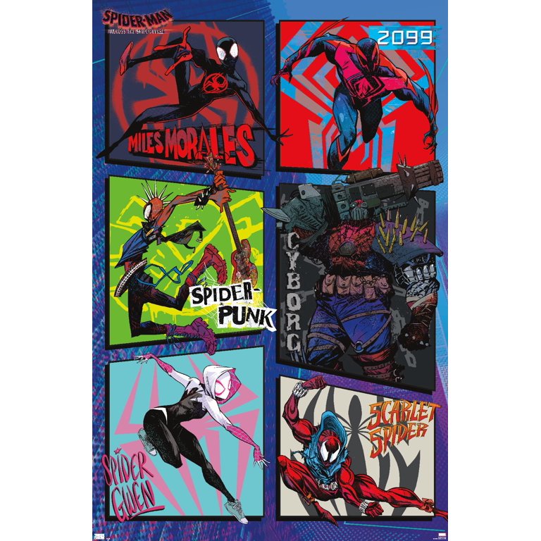 Trends International Marvel's Spider-Man 2 - Group Unframed Wall Poster  Print White Mounts Bundle 22.375 x 34