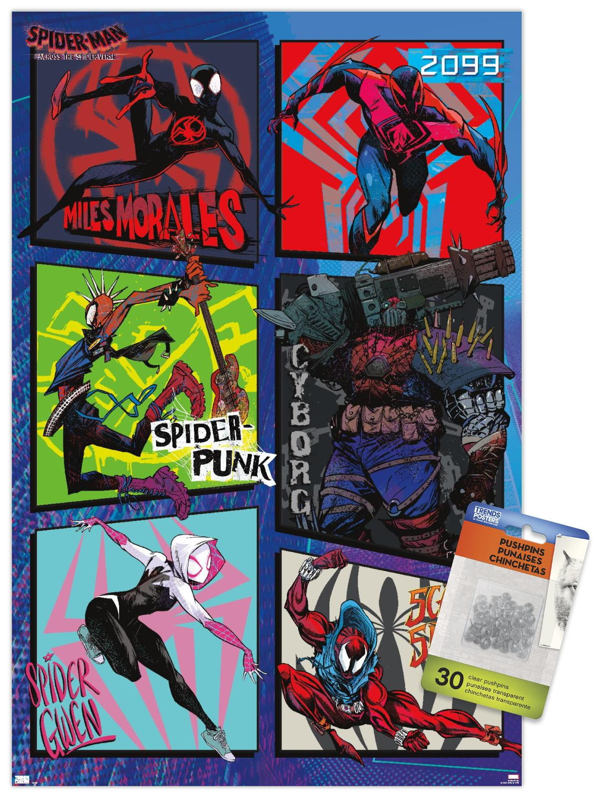 Marvel Spider-Man: Across The Spider-Verse - Group Wall Poster, 22.375 x  34 