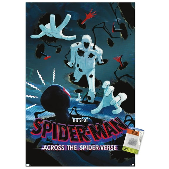 Marvel Spider-Man: Across The Spider-Verse - The Spot One Sheet Wall Poster with Push Pins, 22.375" x 34"
