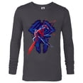 thumbnail image 1 of Marvel Spider-Man: Across the Spider-Verse 2099 Glitch - Long Sleeve T-Shirt for Men - Customized-Charcoal Heather, 1 of 5