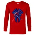thumbnail image 1 of Marvel Spider-Man: Across the Spider-Verse 2099 Glitch - Long Sleeve T-Shirt for Men - Customized-New Red, 1 of 5
