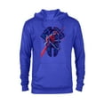 thumbnail image 1 of Marvel Spider-Man: Across the Spider-Verse 2099 Glitch - Pullover Hoodie for Adults - Customized-Royal, 1 of 5