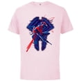 thumbnail image 1 of Marvel Spider-Man: Across the Spider-Verse 2099 Glitch - Short Sleeve Cotton T-Shirt for Adults - Customized-Soft Pink, 1 of 5