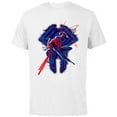 thumbnail image 1 of Marvel Spider-Man: Across the Spider-Verse 2099 Glitch - Short Sleeve Cotton T-Shirt for Adults - Customized-White, 1 of 5