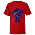 thumbnail image 1 of Marvel Spider-Man: Across the Spider-Verse 2099 Glitch - Short Sleeve T-Shirt for Kids - Customized-Red, 1 of 5