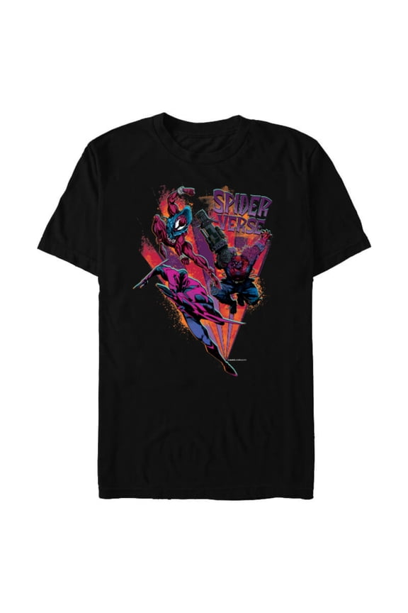 Spider-Man: Across the Spider-Verse 2099 Strike Team - Short Sleeve Blended T-Shirt for Adults - Customized-Black