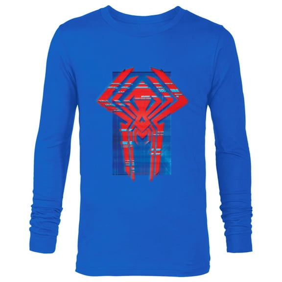 Marvel Spider-Man: Across the Spider-Verse 2099 Symbol Icon - Long Sleeve T-Shirt for Men - Customized-Navy