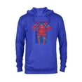 thumbnail image 1 of Marvel Spider-Man: Across the Spider-Verse 2099 Symbol Icon - Pullover Hoodie for Adults - Customized-Royal, 1 of 5
