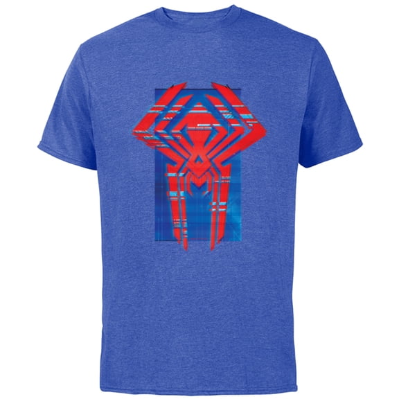 Marvel Spider-Man: Across the Spider-Verse 2099 Symbol Icon - Short Sleeve Cotton T-Shirt for Adults - Customized-Royal Heather