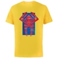 thumbnail image 1 of Marvel Spider-Man: Across the Spider-Verse 2099 Symbol Icon - Short Sleeve Cotton T-Shirt for Adults - Customized-Yellow, 1 of 5