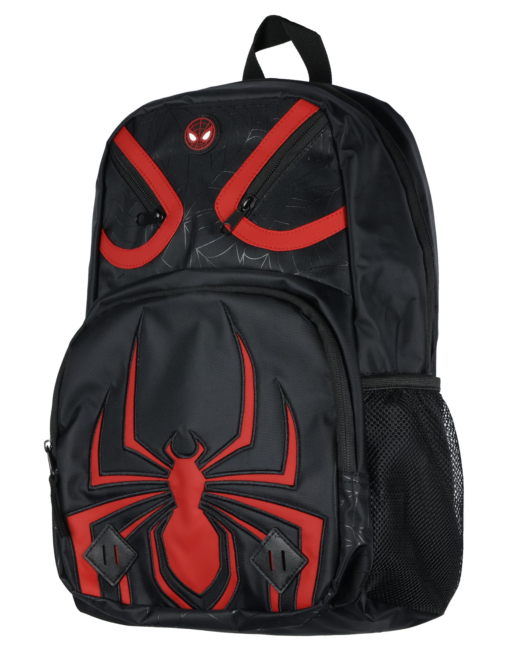 Marvel Spider-Man Across the Spider-Verse Backpack with Tech Sleeve, Water Bottle Pockets and Adjustable Straps Travel Bag 16"