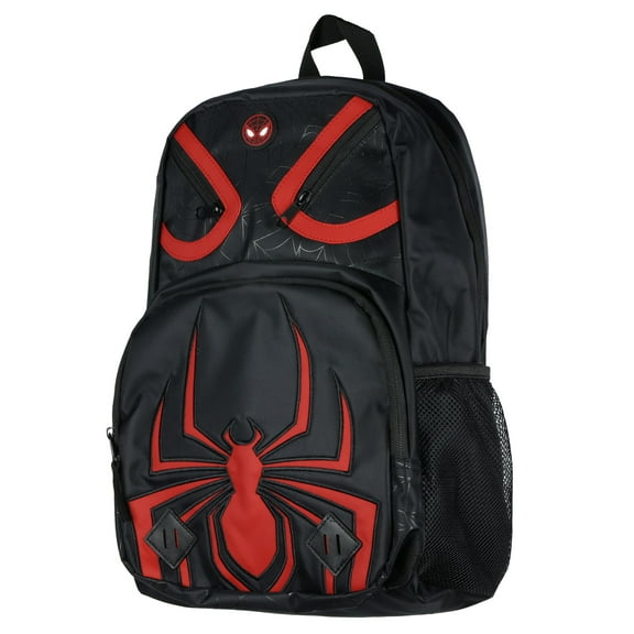 Marvel Spider-Man Across the Spider-Verse Backpack with Tech Sleeve, Water Bottle Pockets and Adjustable Straps Travel Bag 16"