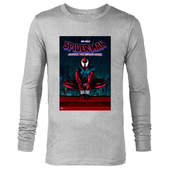 Marvel Spider-Man: Across the Spider-Verse Ben Reilly Poster - Long Sleeve T-Shirt for Men - Customized-Athletic Heather