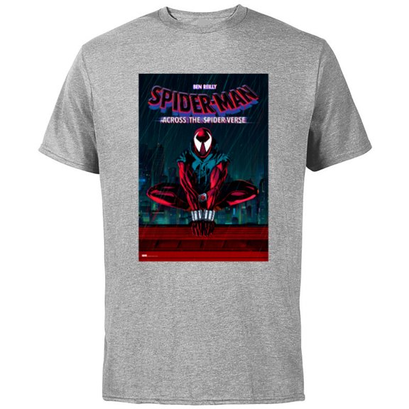Marvel Spider-Man: Across the Spider-Verse Ben Reilly Poster - Short Sleeve Cotton T-Shirt for Adults - Customized-Athletic Heather