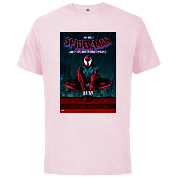 Marvel Spider-Man: Across the Spider-Verse Ben Reilly Poster - Short Sleeve Cotton T-Shirt for Adults - Customized-Soft Pink