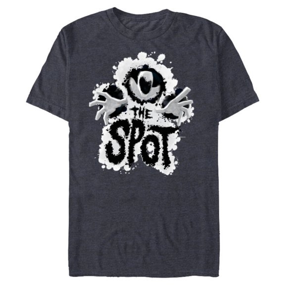 Marvel Spider-Man: Across the Spider-Verse Beware the Spot - Short Sleeve Blended T-Shirt for Adults - Customized-Navy Heather