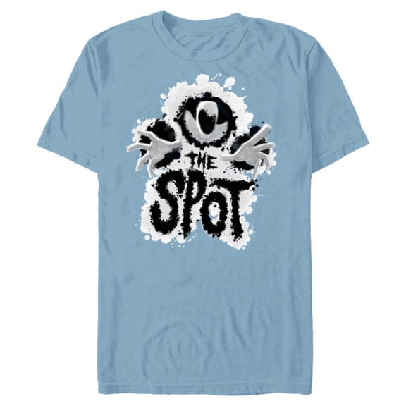 Marvel Spider-Man: Across the Spider-Verse Beware the Spot - Short Sleeve Blended T-Shirt for Adults - Customized-Ocean Blue