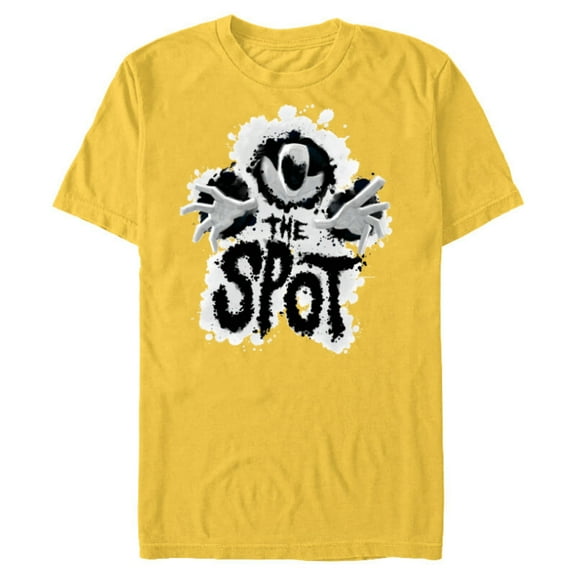 Marvel Spider-Man: Across the Spider-Verse Beware the Spot - Short Sleeve Blended T-Shirt for Adults - Customized-Yellow