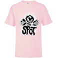thumbnail image 1 of Marvel Spider-Man: Across the Spider-Verse Beware the Spot - Short Sleeve T-Shirt for Kids - Customized-Soft Pink, 1 of 5