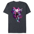 thumbnail image 1 of Marvel Spider-Man: Across the Spider-Verse Gwen Glitch - Short Sleeve Blended T-Shirt for Adults - Customized-Navy Heather, 1 of 5