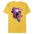 thumbnail image 1 of Marvel Spider-Man: Across the Spider-Verse Gwen Glitch - Short Sleeve Blended T-Shirt for Adults - Customized-Yellow, 1 of 5