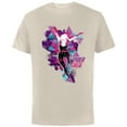 thumbnail image 1 of Marvel Spider-Man: Across the Spider-Verse Gwen Glitch - Short Sleeve Cotton T-Shirt for Adults - Customized-Natural, 1 of 5
