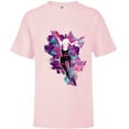 thumbnail image 1 of Marvel Spider-Man: Across the Spider-Verse Gwen Glitch - Short Sleeve T-Shirt for Kids - Customized-Soft Pink, 1 of 5
