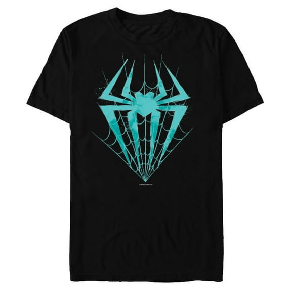 Marvel Spider-Man: Across the Spider-Verse Gwen Symbol - Short Sleeve Blended T-Shirt for Adults - Customized-Black