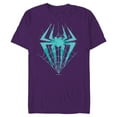 thumbnail image 1 of Marvel Spider-Man: Across the Spider-Verse Gwen Symbol - Short Sleeve Blended T-Shirt for Adults - Customized-Purple, 1 of 5