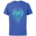 thumbnail image 1 of Marvel Spider-Man: Across the Spider-Verse Gwen Symbol - Short Sleeve Cotton T-Shirt for Adults - Customized-Royal Heather, 1 of 5