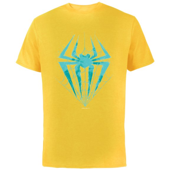 Marvel Spider-Man: Across the Spider-Verse Gwen Symbol - Short Sleeve Cotton T-Shirt for Adults - Customized-Yellow