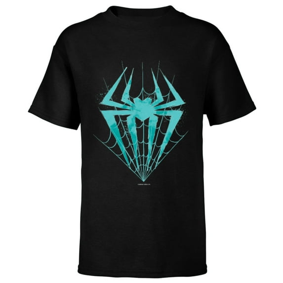 Marvel Spider-Man: Across the Spider-Verse Gwen Symbol - Short Sleeve T-Shirt for Kids - Customized-Black