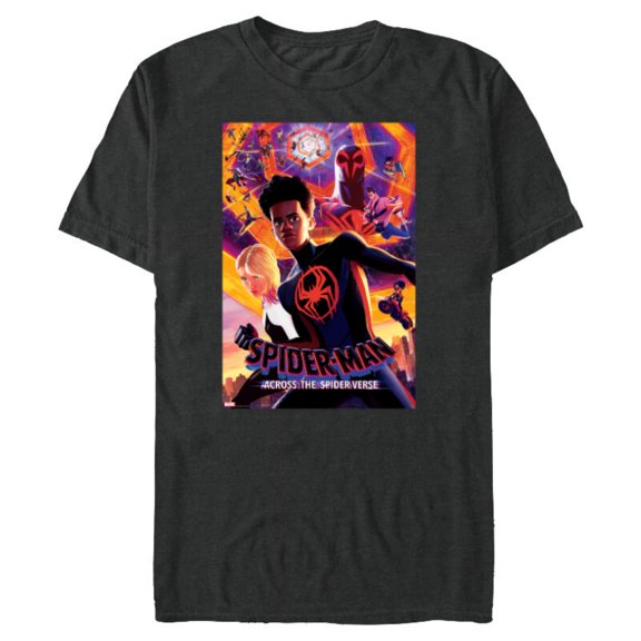 Marvel Spider-Man: Across the Spider-Verse Infinite Spiders - Short Sleeve Blended T-Shirt for Adults - Customized-Dark Heather