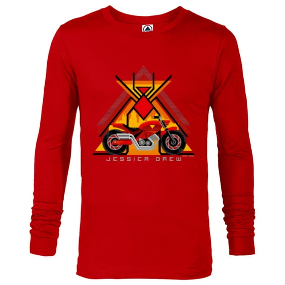 Marvel Spider-Man: Across the Spider-Verse Jessica Drew Bike - Long Sleeve T-Shirt for Men - Customized-New Red