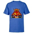 thumbnail image 1 of Marvel Spider-Man: Across the Spider-Verse Jessica Drew Bike - Short Sleeve T-Shirt for Kids - Customized-Royal, 1 of 5