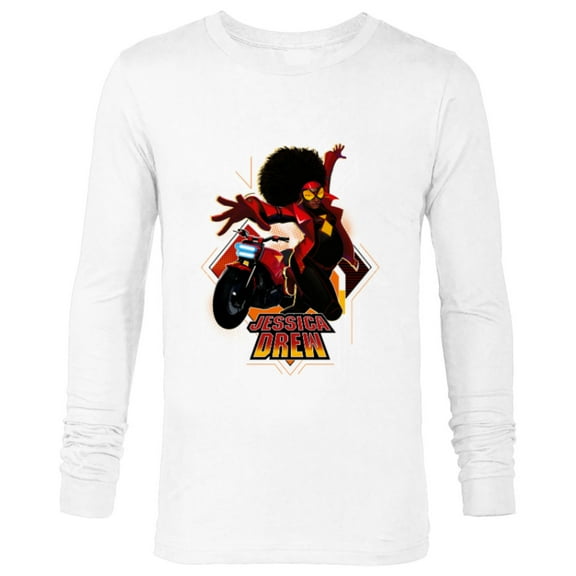 Marvel Spider-Man: Across the Spider-Verse Jessica Drew Jump - Long Sleeve T-Shirt for Men - Customized-White