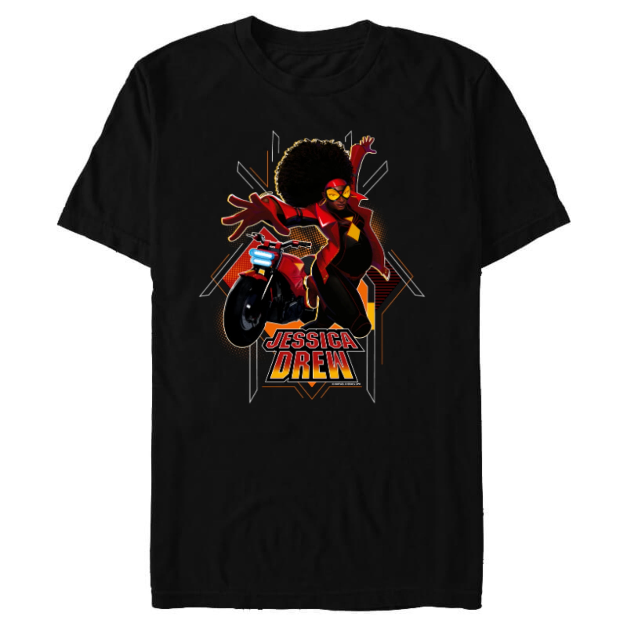 Marvel Spider-Man: Across the Spider-Verse Jessica Drew Jump - Short Sleeve Blended T-Shirt for Adults - Customized-Black