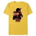 thumbnail image 1 of Marvel Spider-Man: Across the Spider-Verse Jessica Drew Jump - Short Sleeve Blended T-Shirt for Adults - Customized-Yellow, 1 of 5