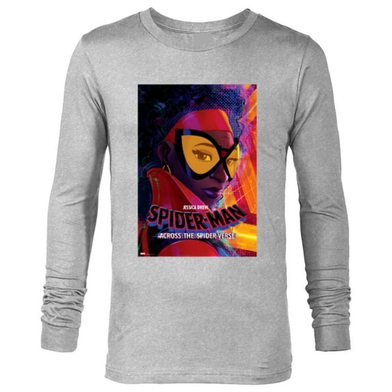 Marvel Spider-Man: Across the Spider-Verse Jessica Poster - Long Sleeve T-Shirt for Men - Customized-Athletic Heather