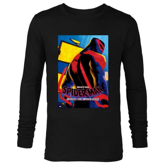Marvel Spider-Man: Across the Spider-Verse Miguel Poster - Long Sleeve T-Shirt for Men - Customized-Black