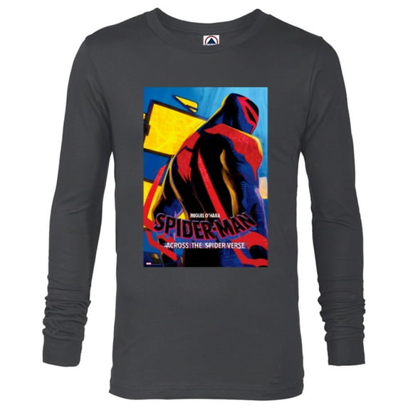 Marvel Spider-Man: Across the Spider-Verse Miguel Poster - Long Sleeve T-Shirt for Men - Customized-Charcoal Heather